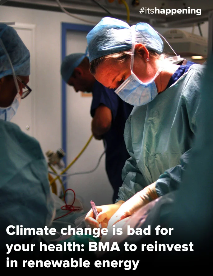 The British Medical Assocition were the first medical organisation in the world to divest from fossil fuels in 2014. Photo: Salim Fadhley Creative Commons