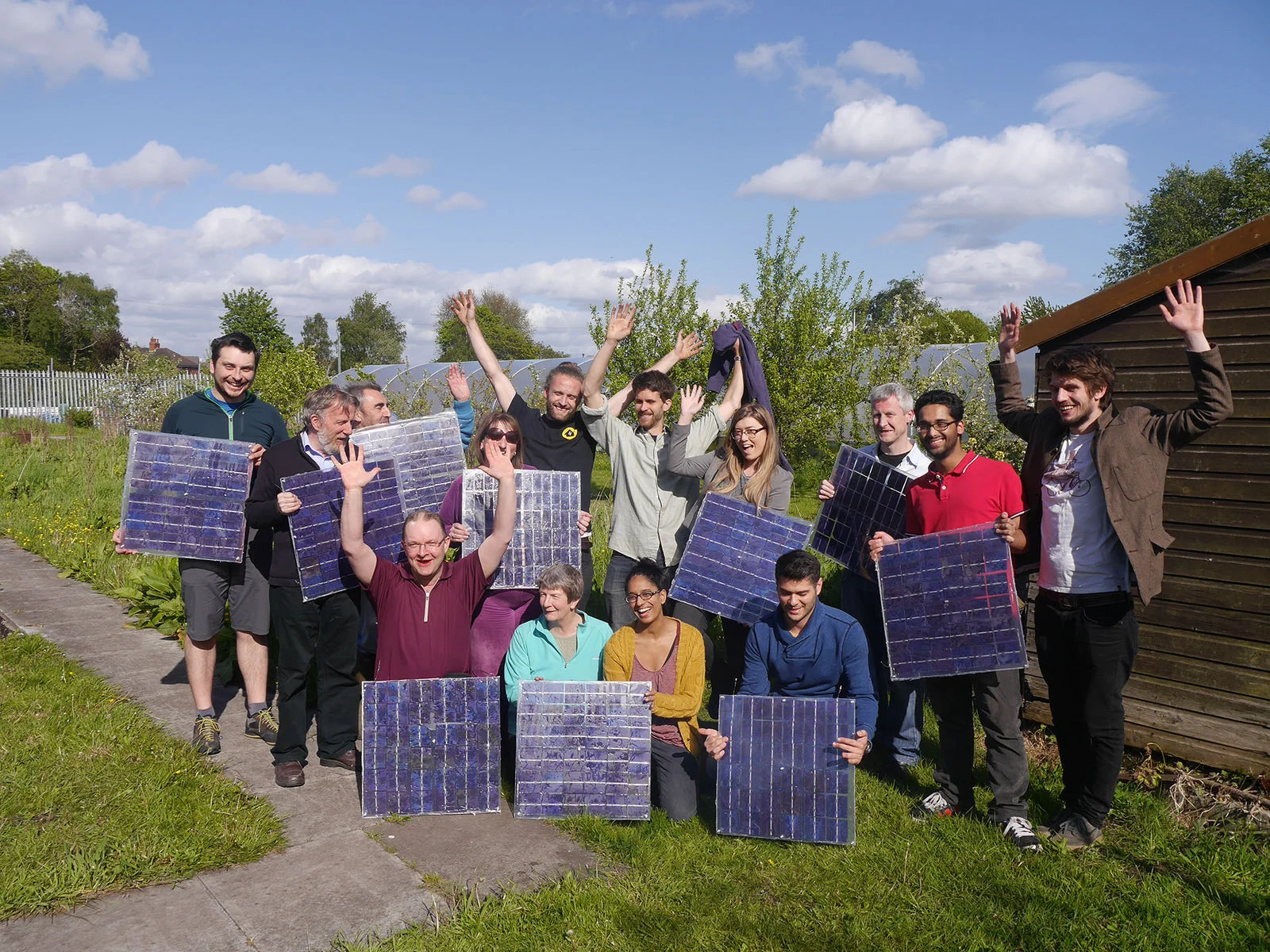 Moss Community Energy at their DIY solar panel workshop.