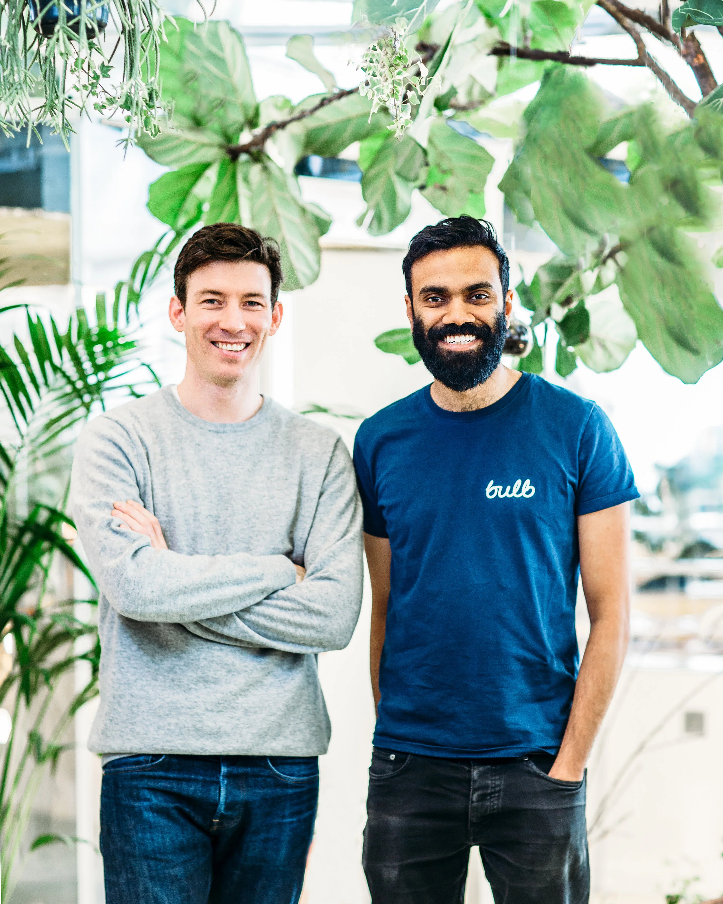 Amit (right) with co-founder Hayden Wood Photo: Bulb
