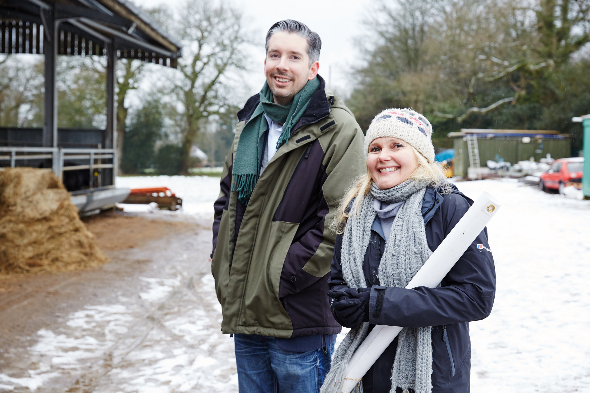 Celebrating Repower Balcombe's first solar panels.