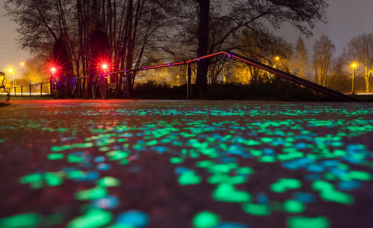 This Netherlands cycle path glows in the dark