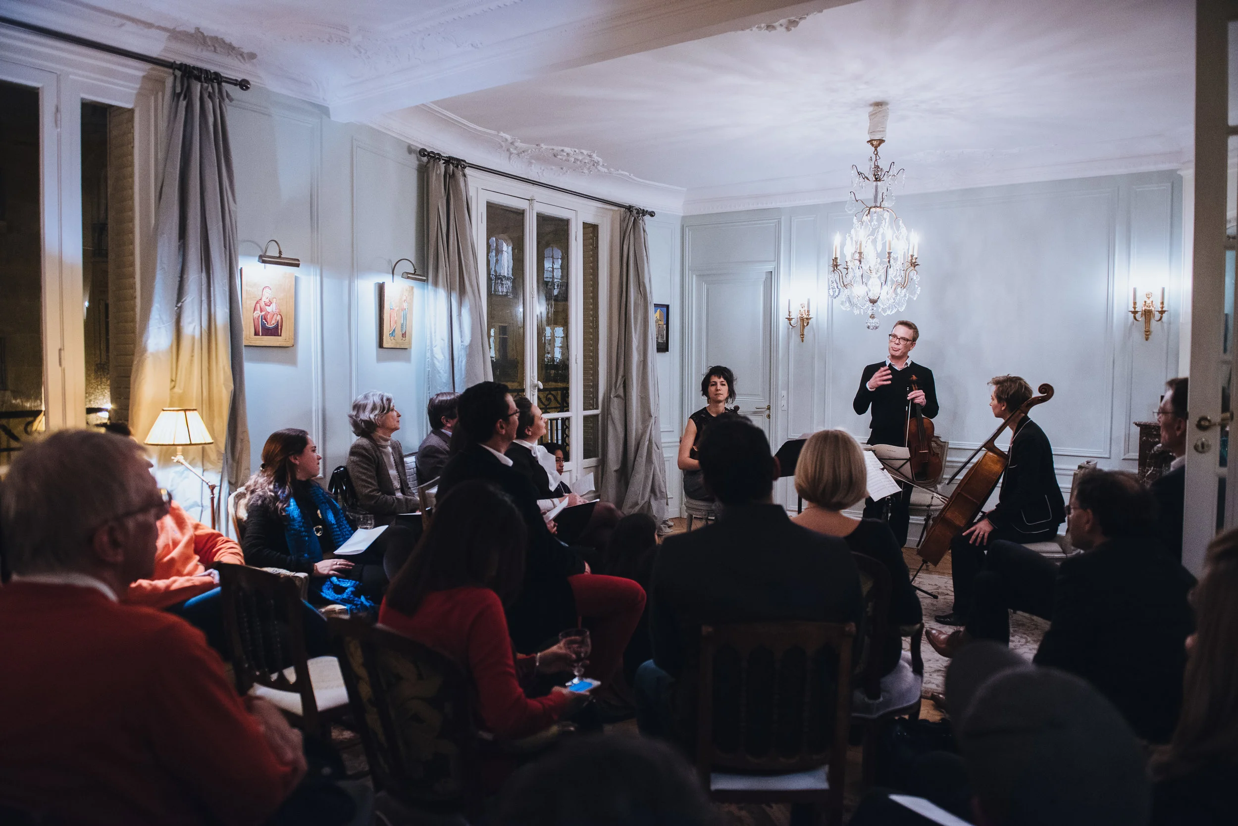 Talking about String Trios in Paris