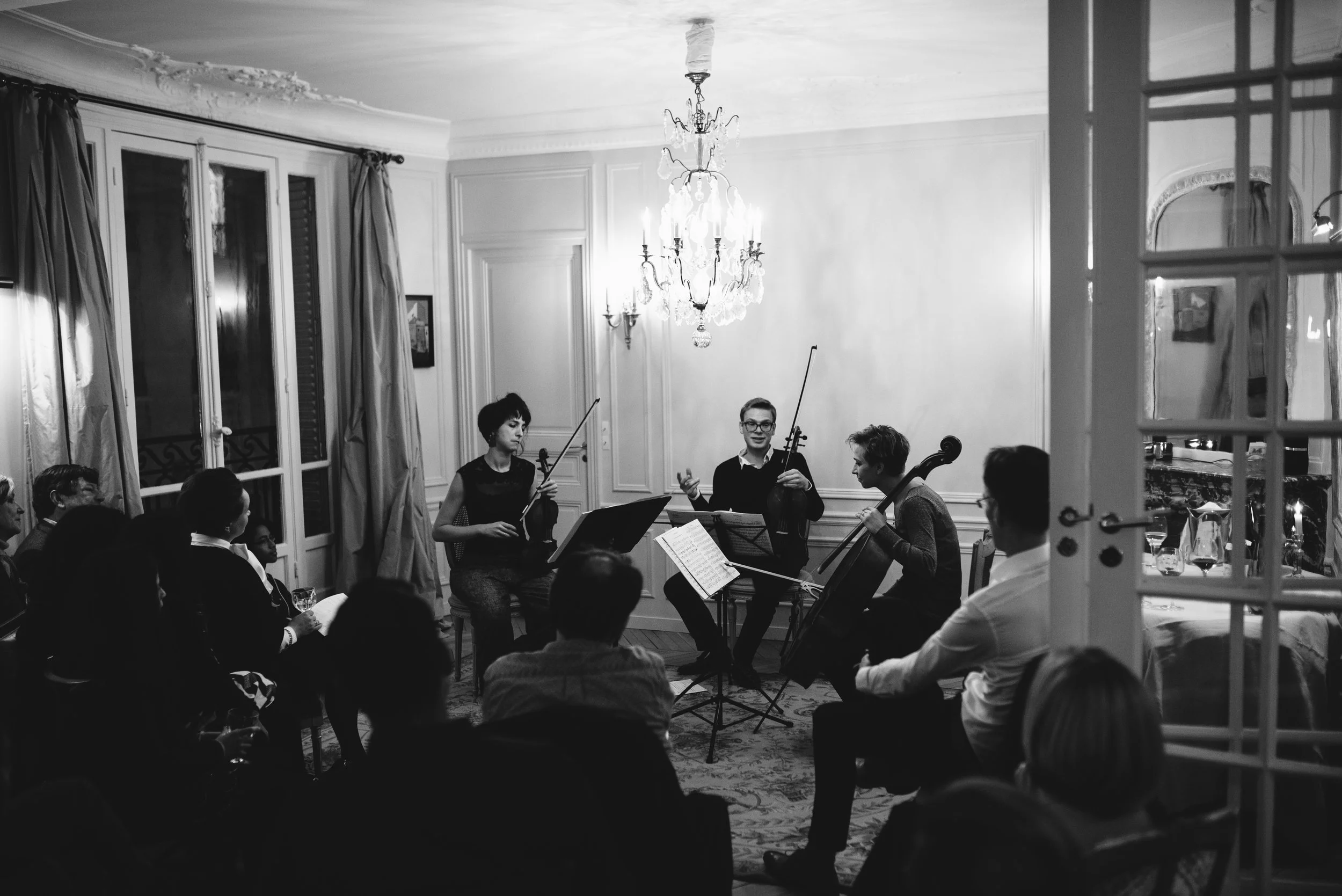 Talking about String Trios in Paris
