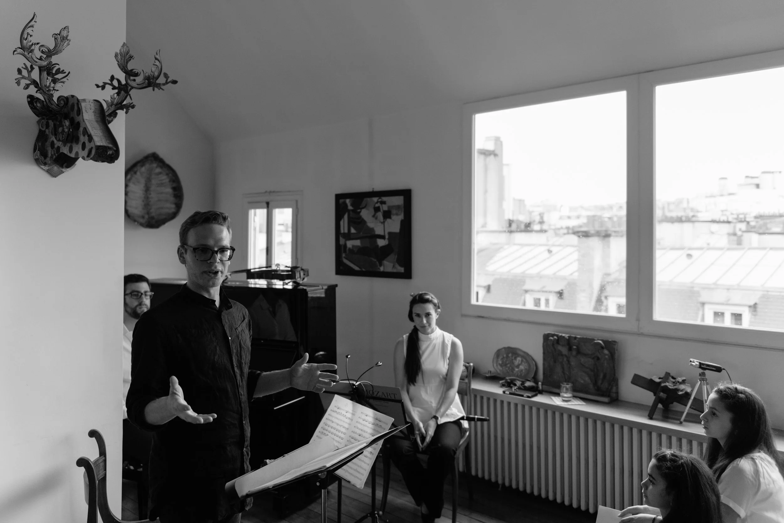 Talking about Mozart in Paris