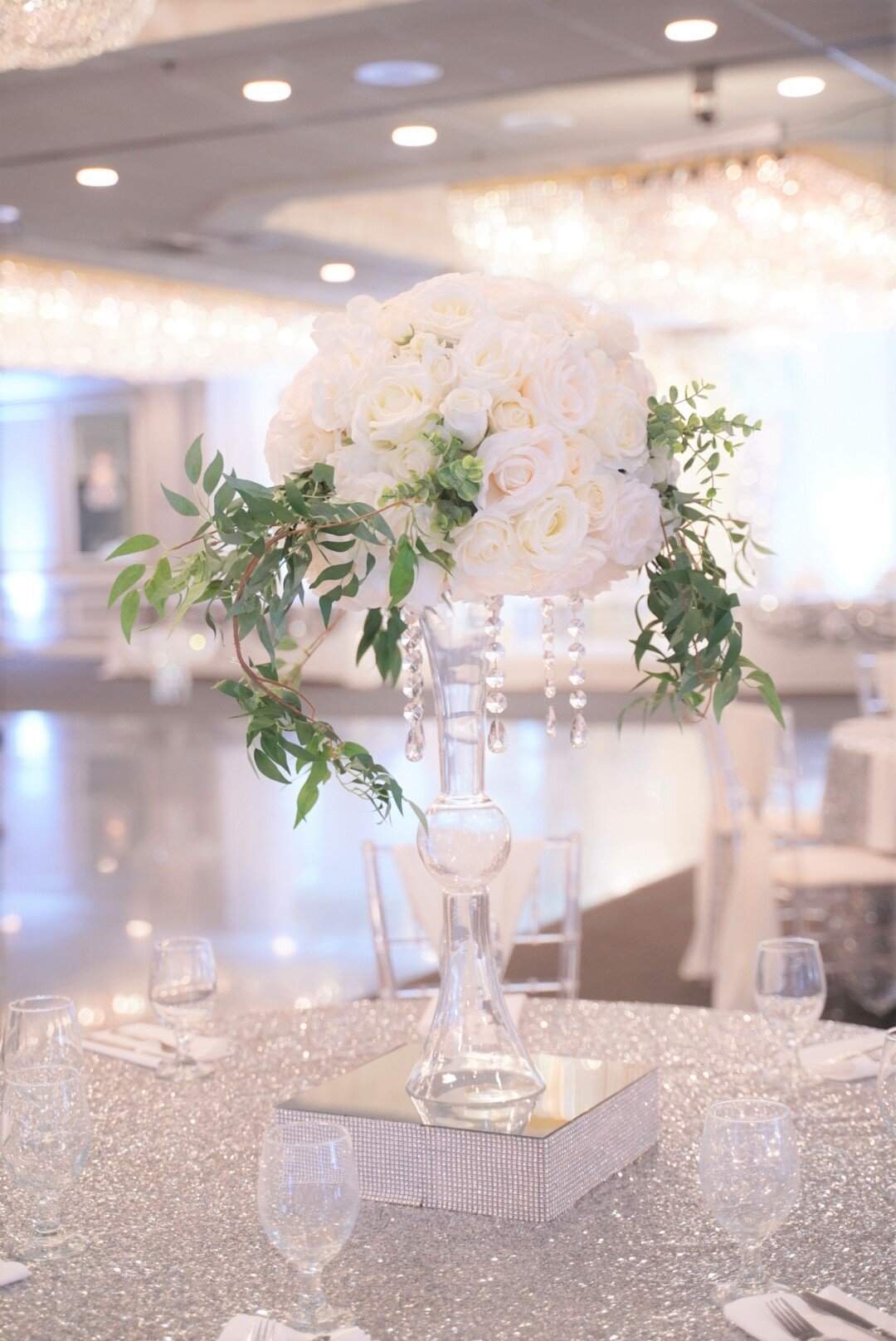 White dance floor cover chicago wedding decorations rental throne chair rental acrylic furniture lounge furniture clear sweetheart table winterwonderland naperville marriott  hyatt ceiling  ( (9).JPG