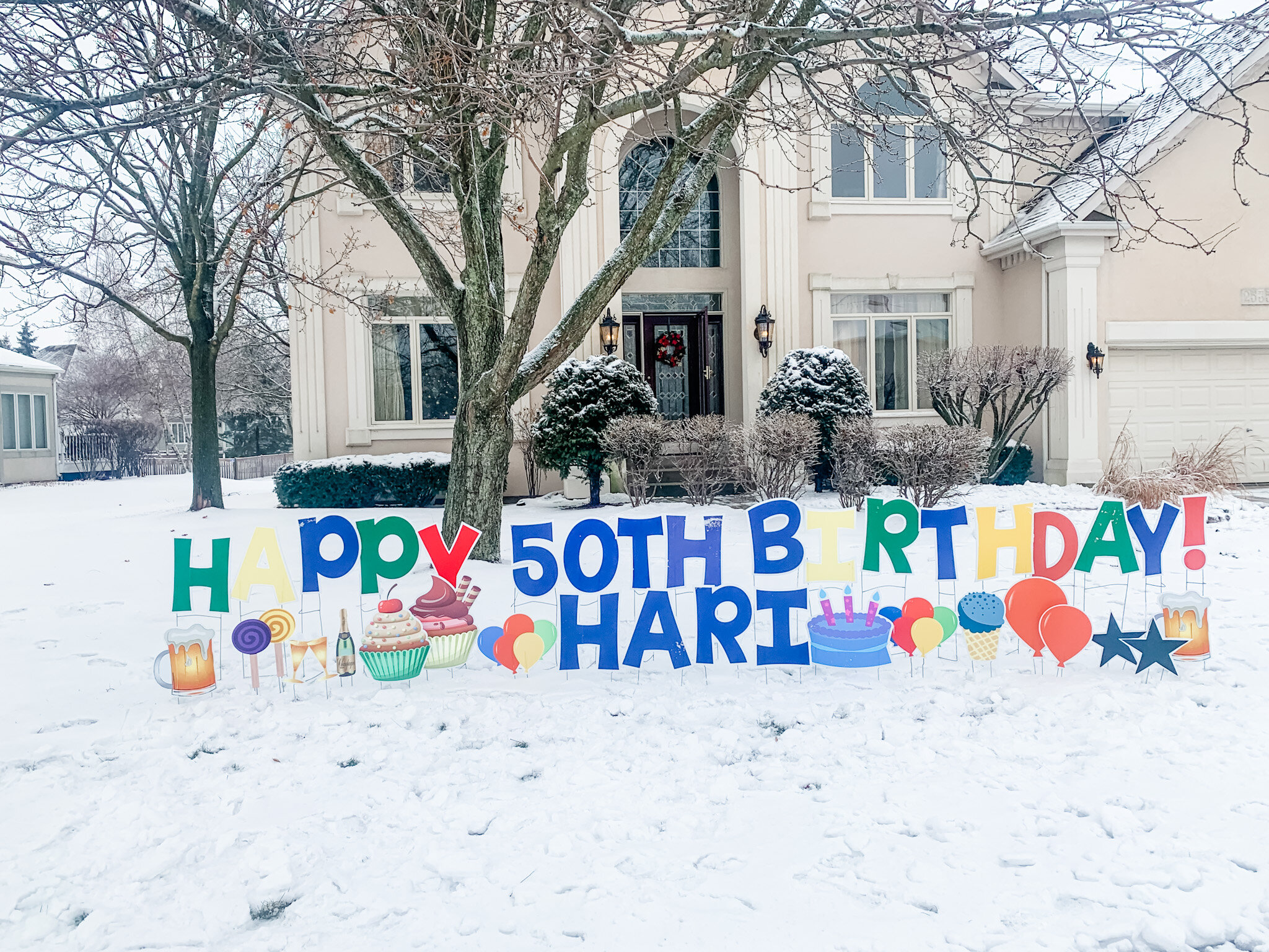 Celebrate Birthday with a unique card in your yard. Bring fun to any event in Wheaton &amp; Glen Ellyn Area.