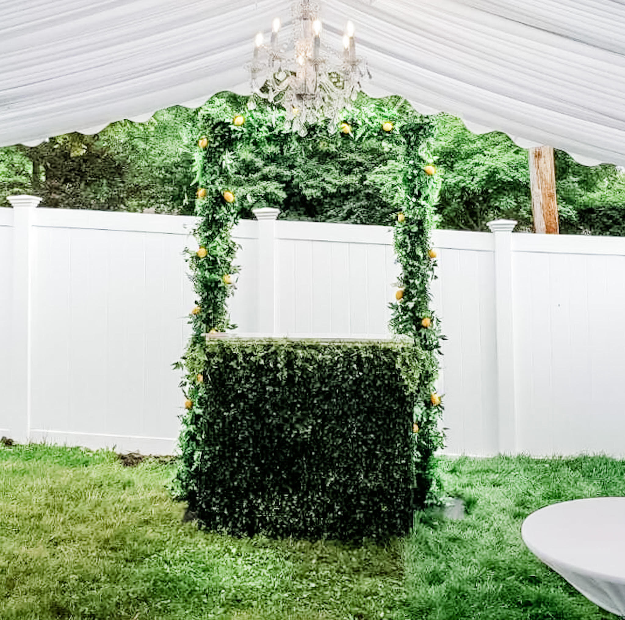 Greenery Arch for Bar 