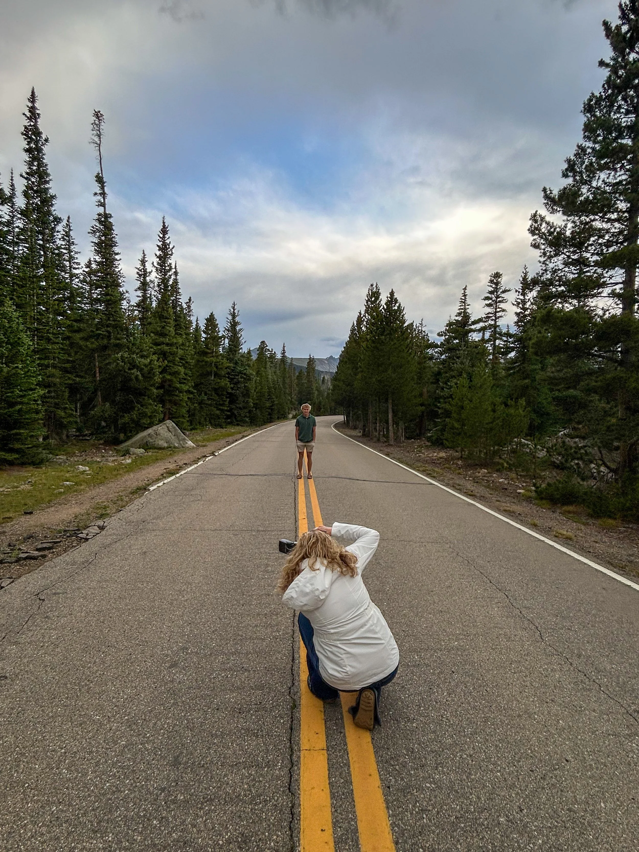 Denver senior photographer behind the scenes Jennie Bennett Photography custom session mountains