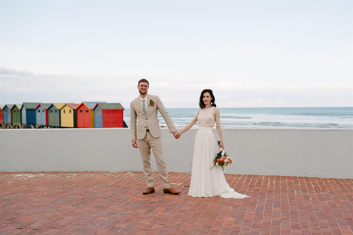 If you get married in Muizenberg you have to have the beach huts in at least one of your photos 😜 I can&rsquo;t believe it&rsquo;s been over a year since this special day! 

Venue: @casalabiabyideascartel 
Decor: @baie_goeters @allthingsweddings
DJ: