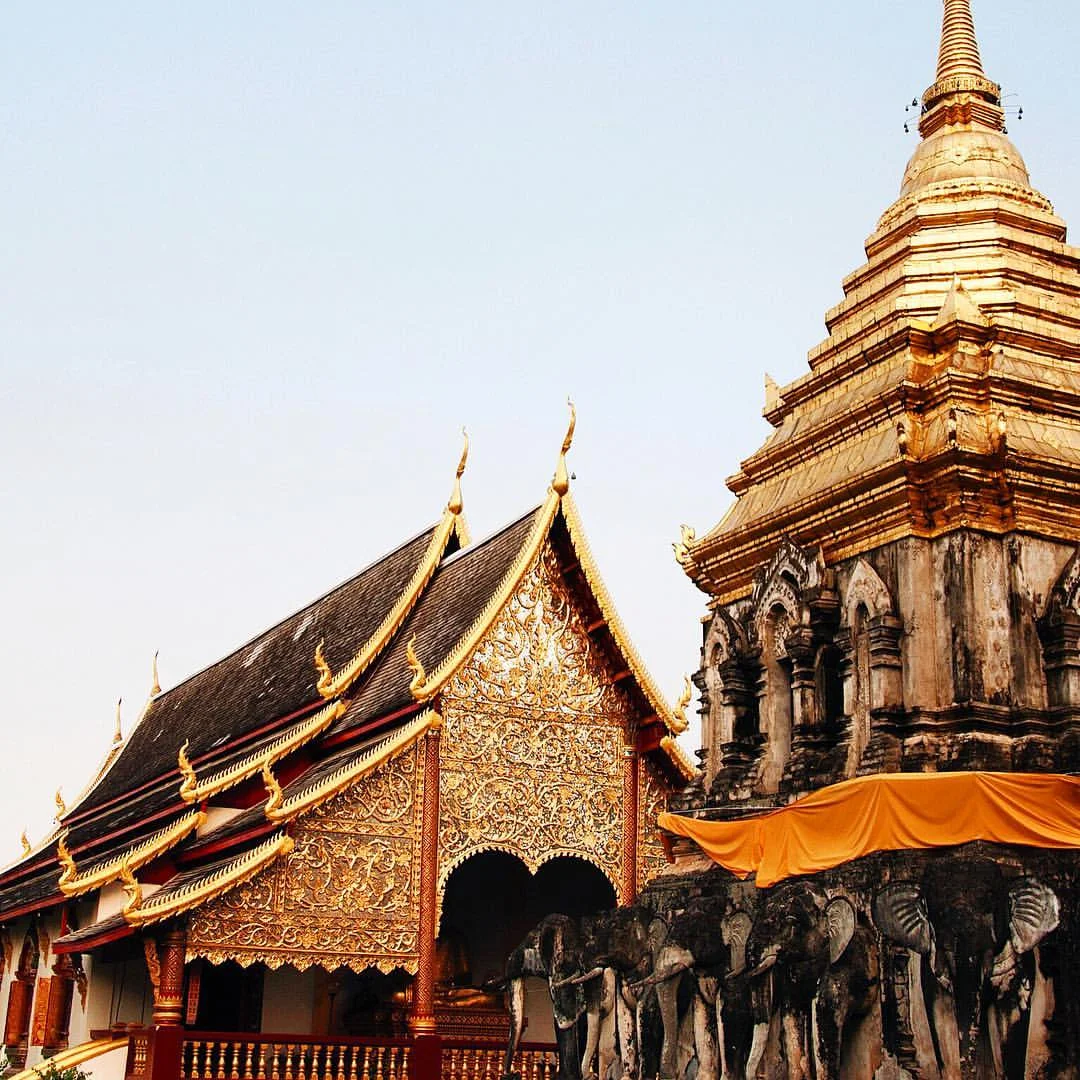 The Elephant Temple in Chang Mai, Thailand