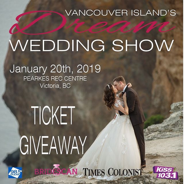 We are excited to announce that Vancouver Island&rsquo;s Dream Wedding (@vidreamwedding) show has given us a pair of tickets to give away to their show this Sunday, the 20th! You can find us there from 10a-4p displaying our new inventory.  To enter t