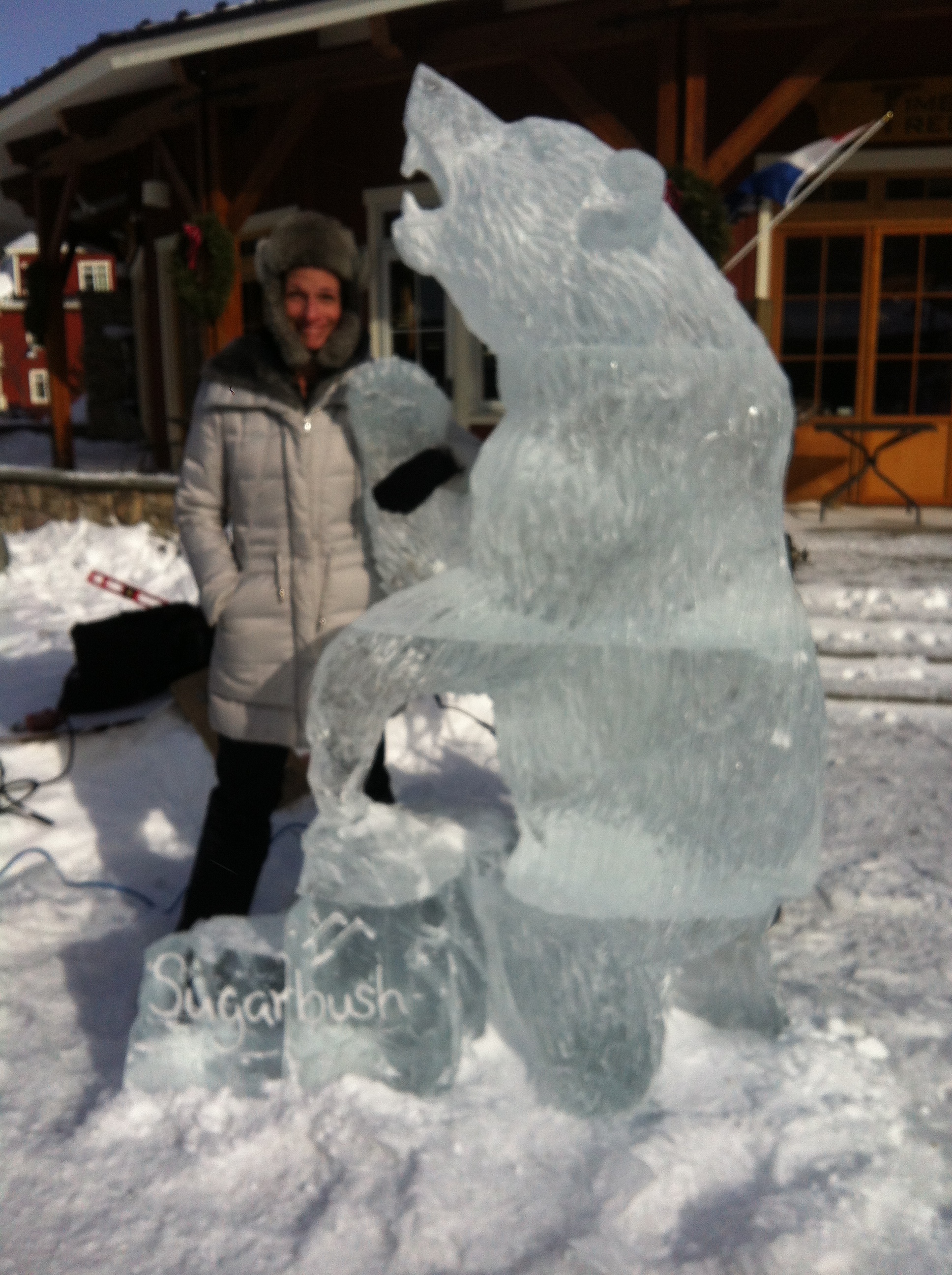 Sugarbush Bear Sculpture Size