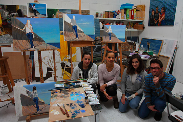 Some students in my last oil painting workshop