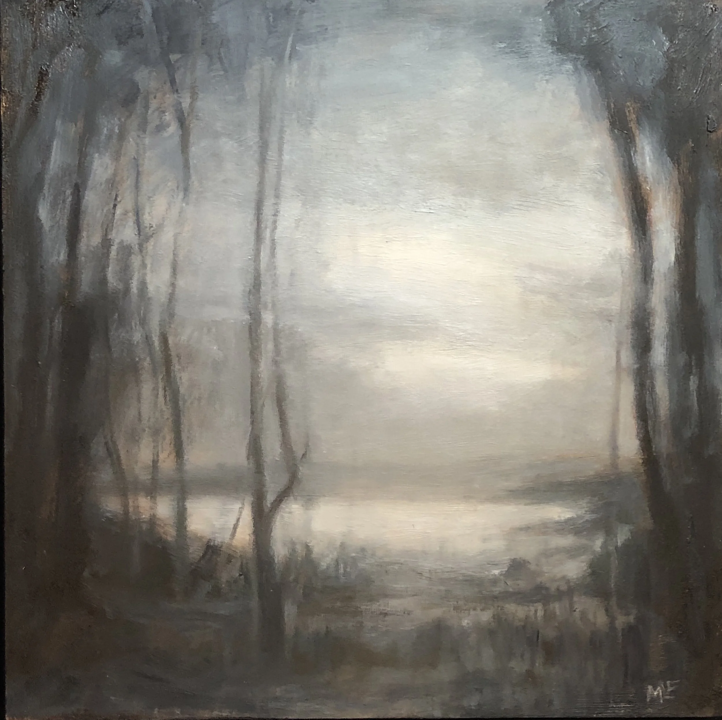 Marsh, Oil, 12" x 12", $300