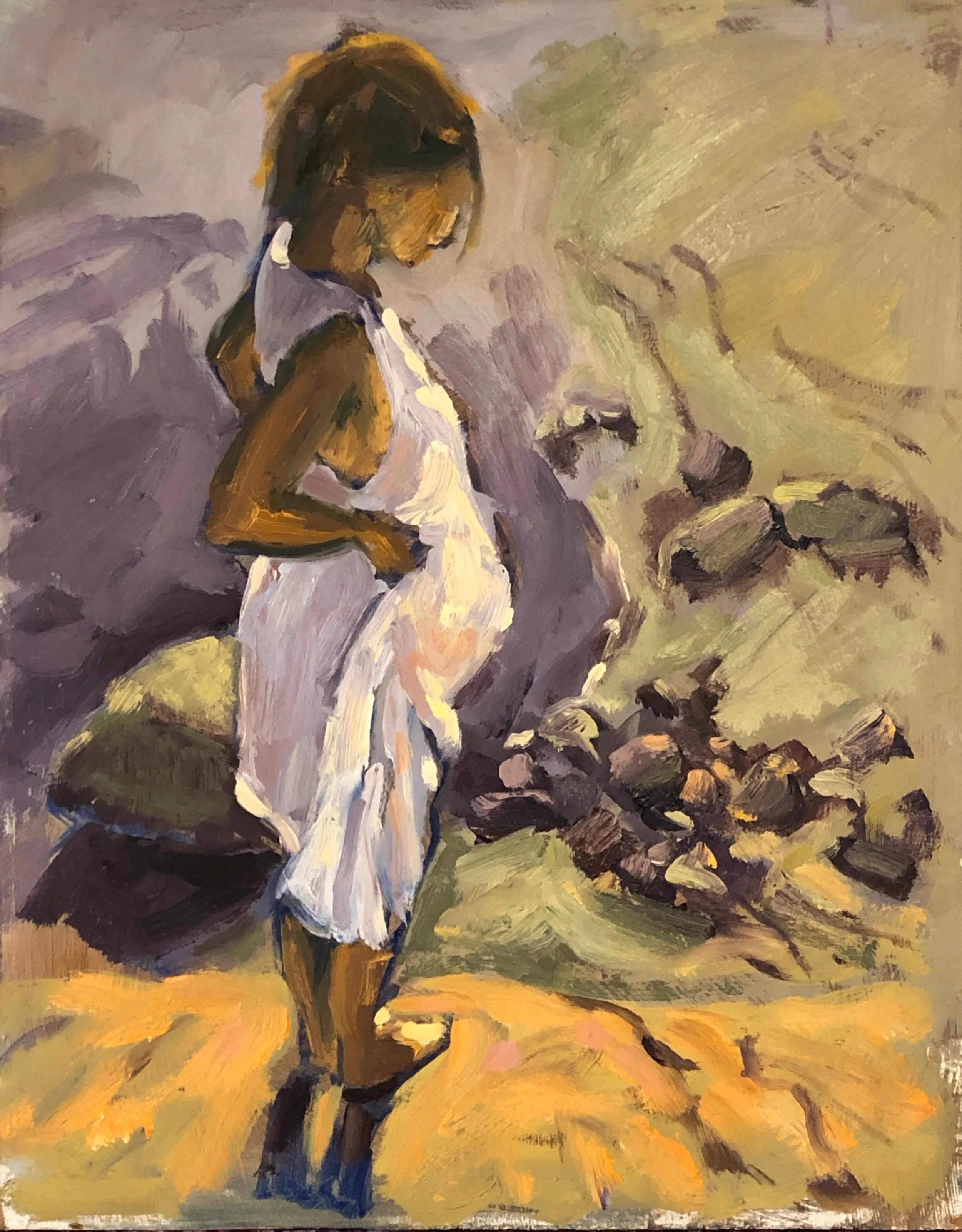 Warm Sun, Oil, 8x10"