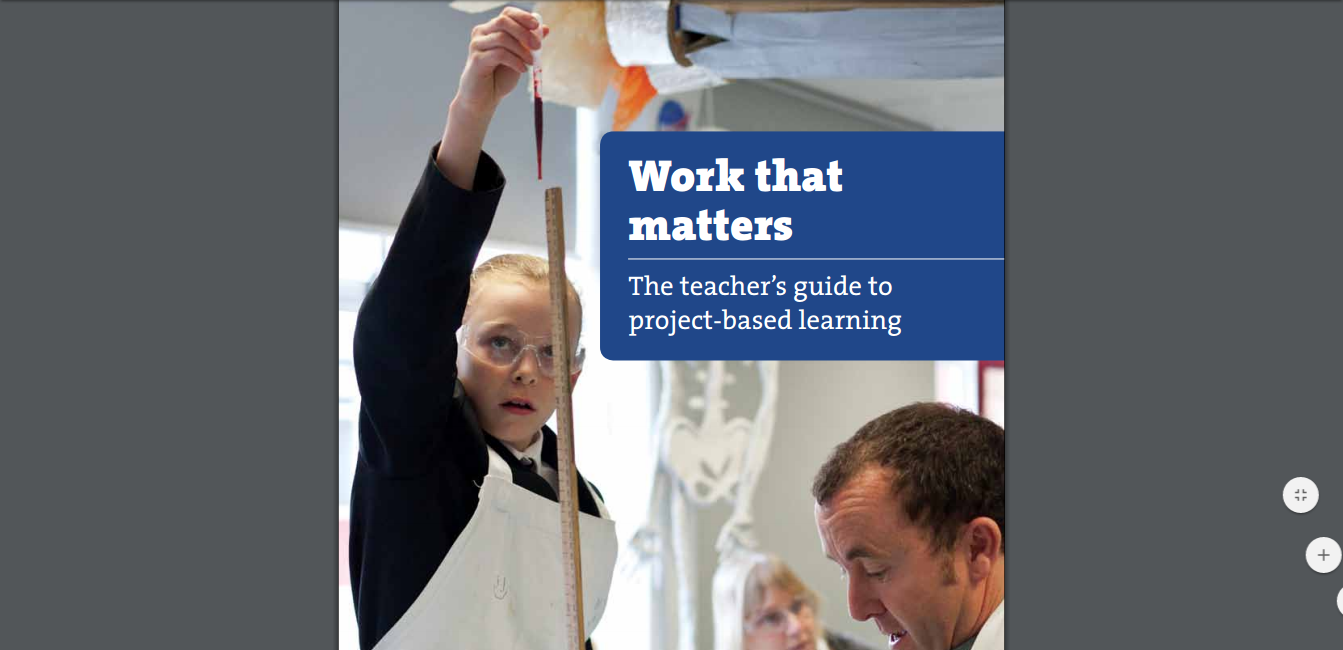 Work That Matters - A teachers' guide to project based learning