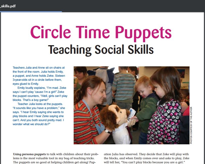 Circle Time Puppets - Teaching Social Skills