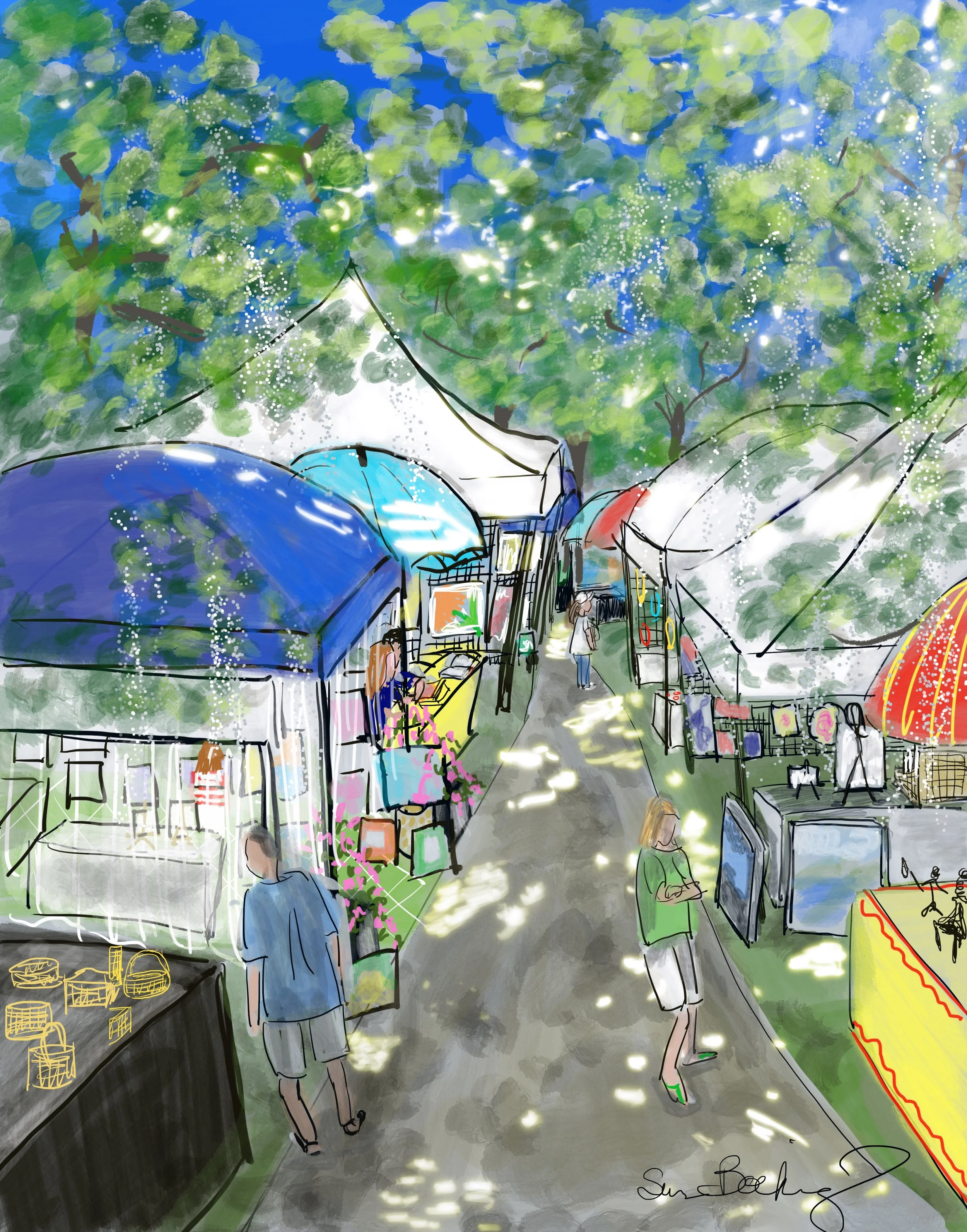 Art Under the Oaks