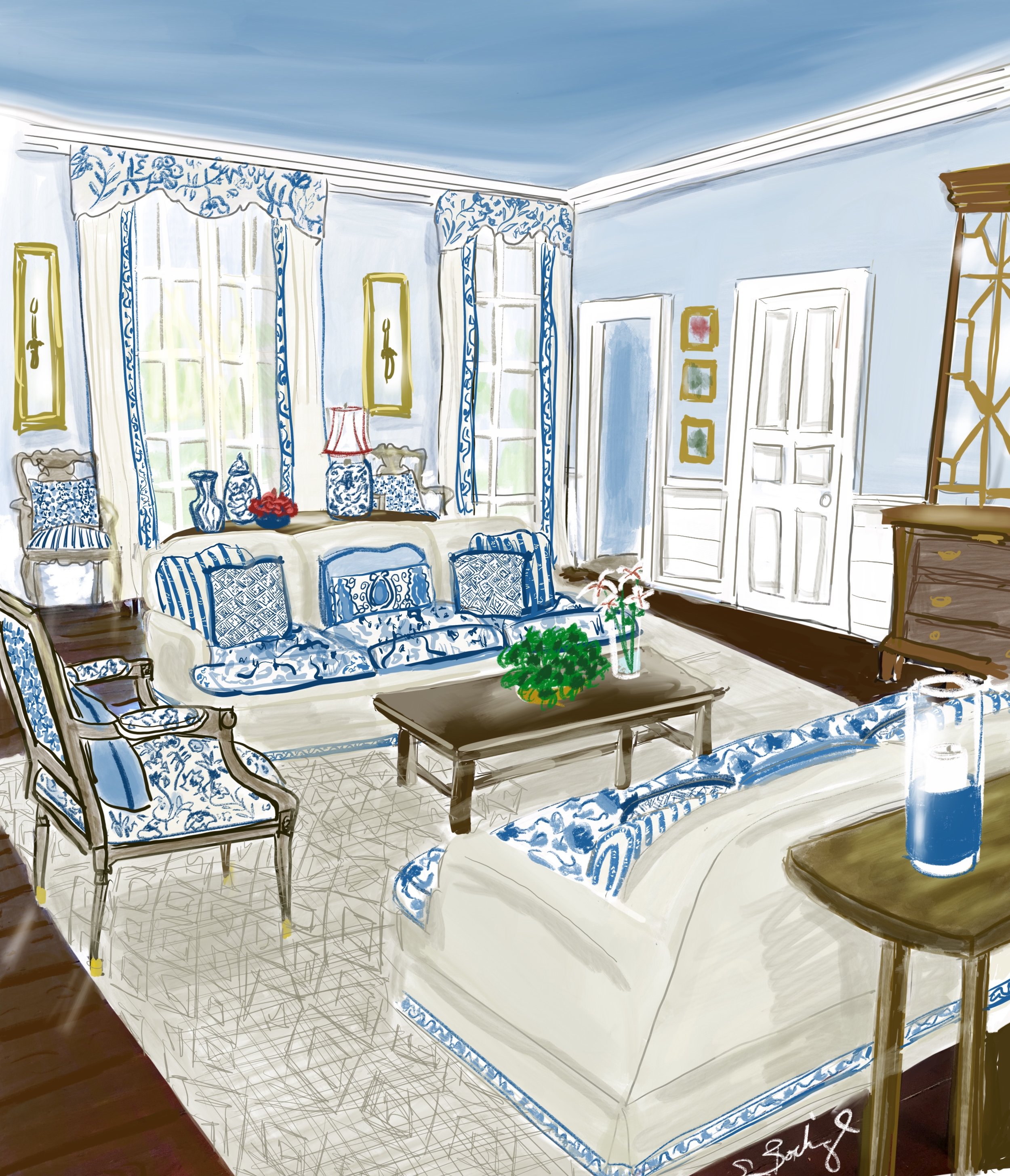 Litchfield Plantation Drawing Room