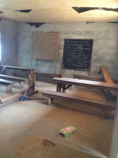 A typical classrom at (MCPS) Freetown, Sierra Leone.