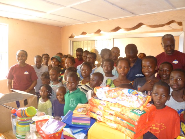 Donated gifts to (CROH) orphanage home in Sierra Leone.