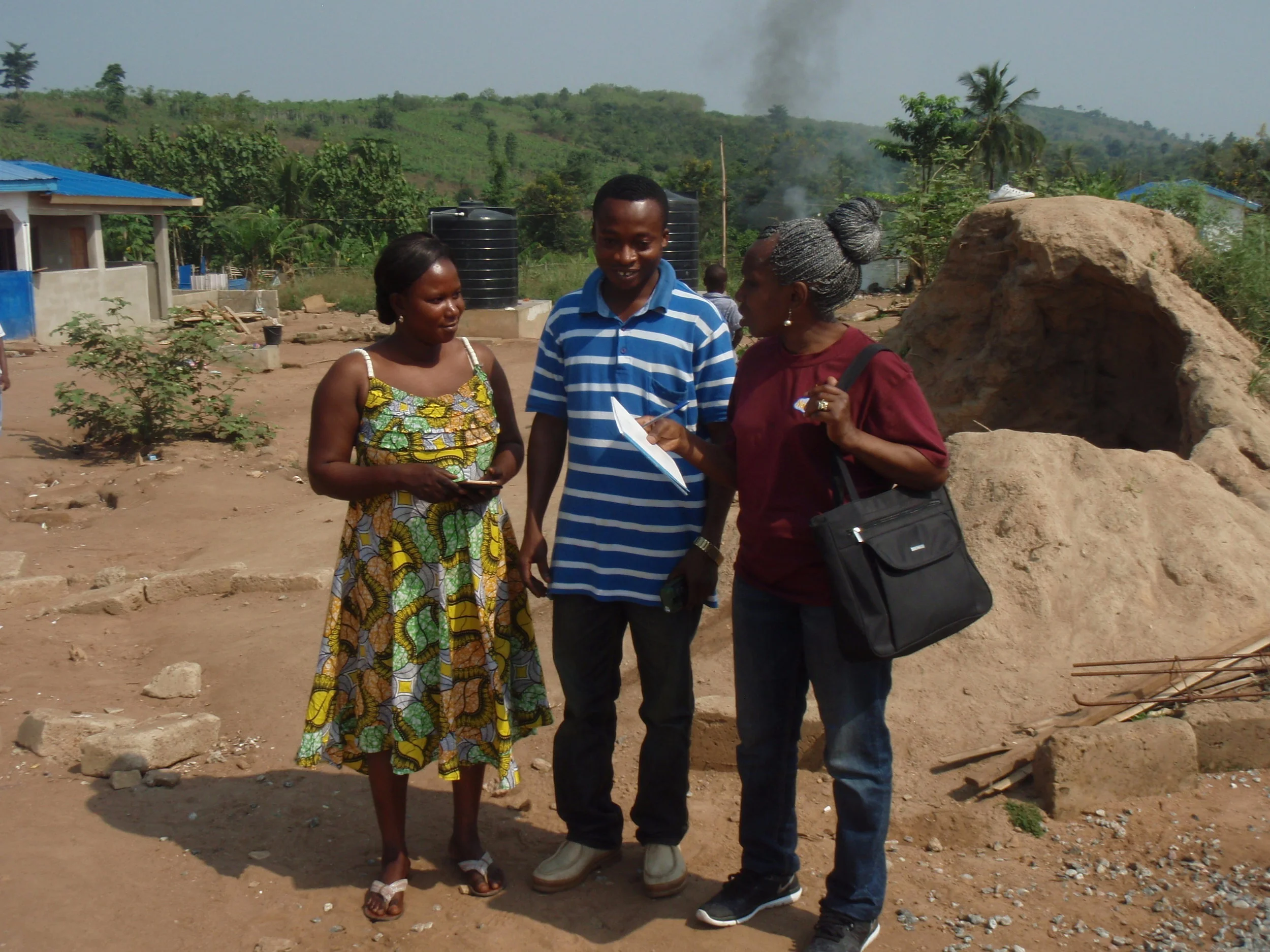  Director and wife of (EOTL) orphanage Ghana, chatting with ND. 