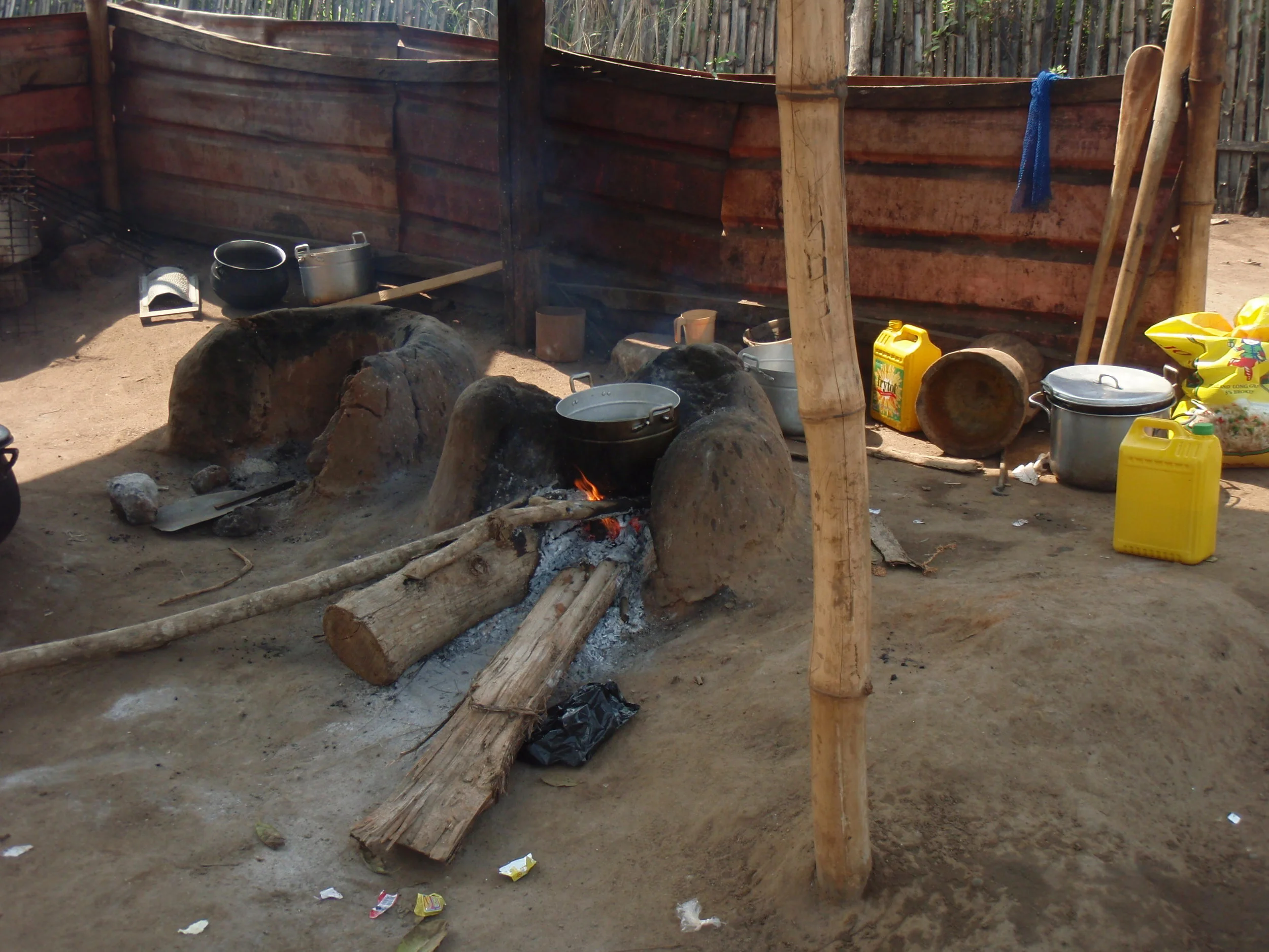  Kitchen where meals are prepared for the children at (EOTL) orphanage Ghana. 
