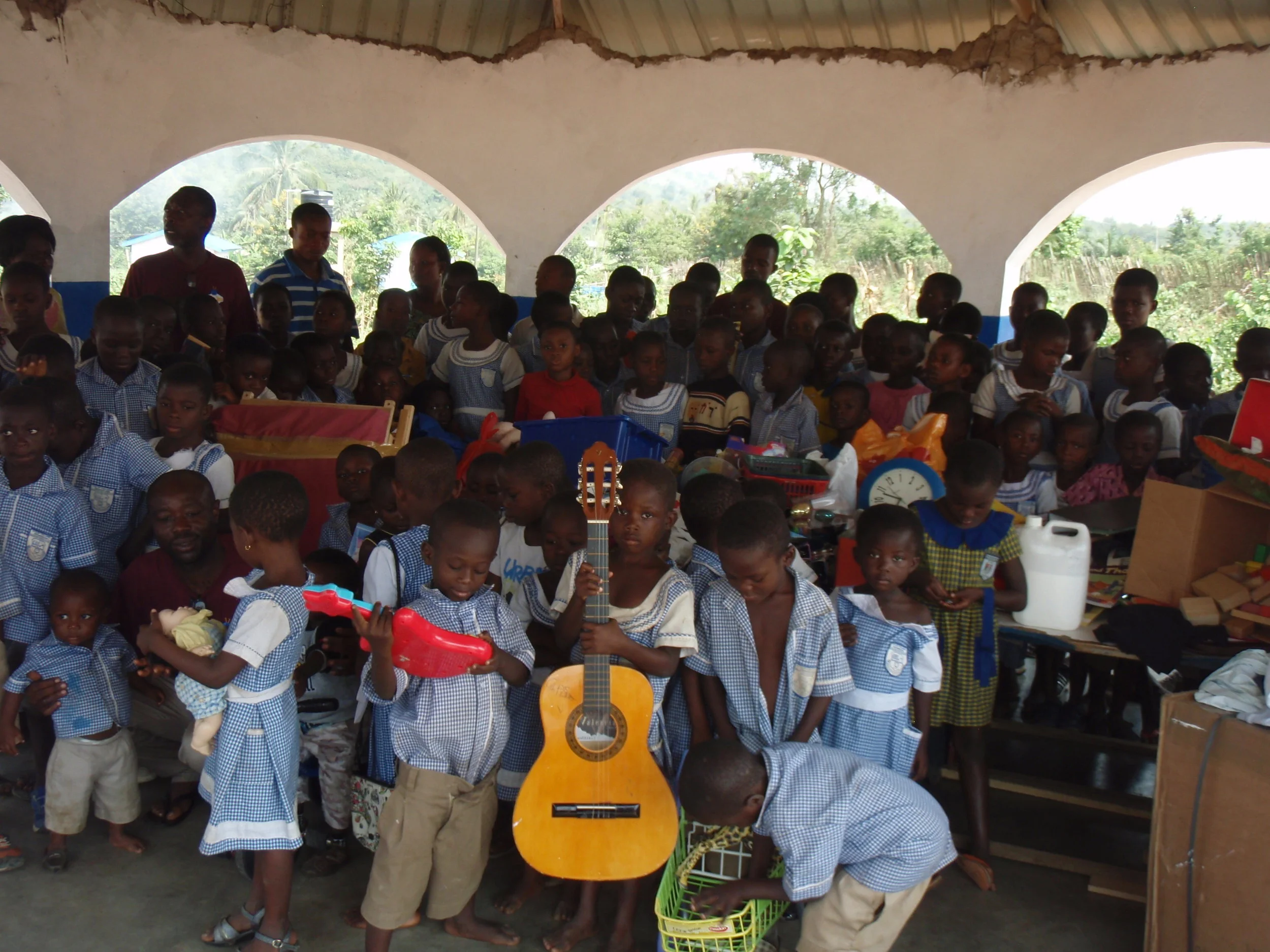  Children receive more gifts at (EOTL) orphanage Ghana. 