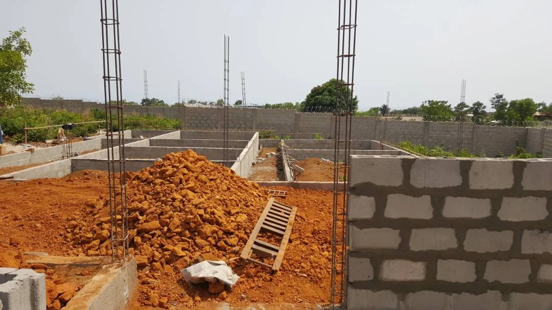 March 2018 - The builders are well underway and the foundation of the orphanage has been laid.