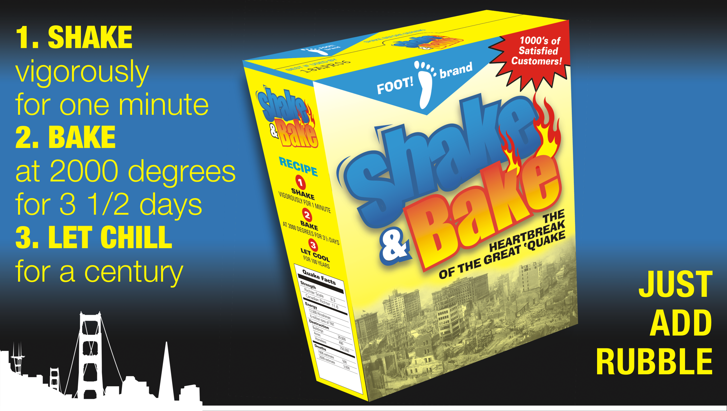 SHAKE & BAKE: the heartbreak of the great 'quake