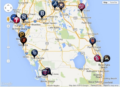 spring training sites in florida map Where To Catch The Best Spring Training Games Near The Villages Of spring training sites in florida map