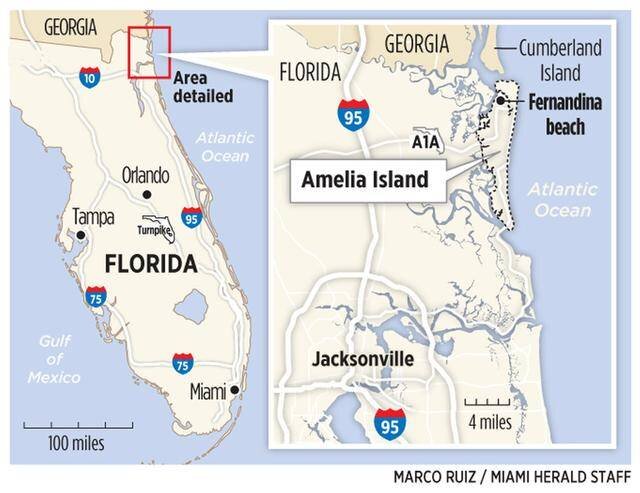 Camino Island Florida Map - Extended Version