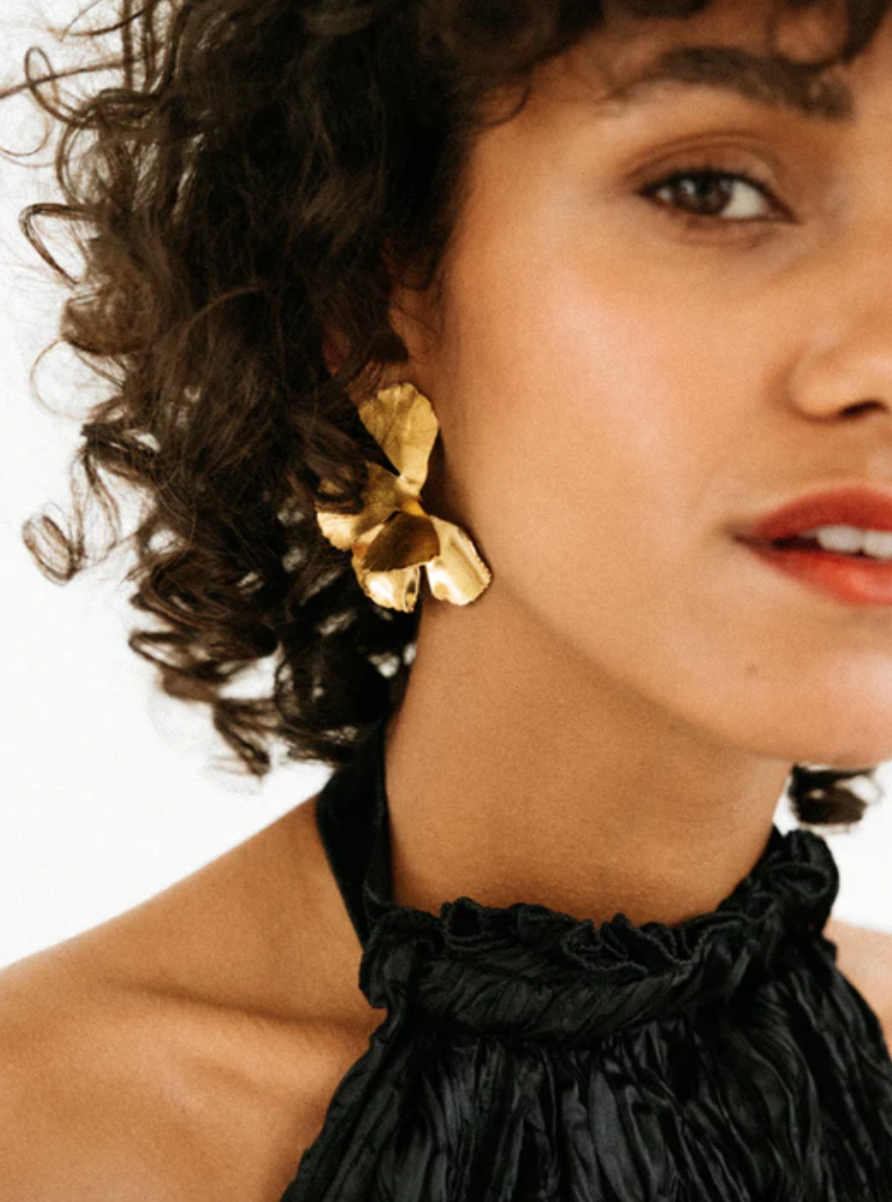 Univers Large Gold Maison Sabben Earring Bridal Statement.png
