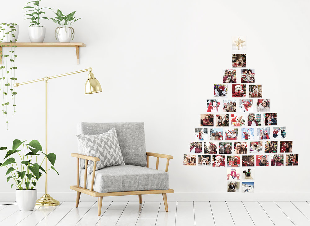 聖誕樹DIY方法3：照片聖誕樹