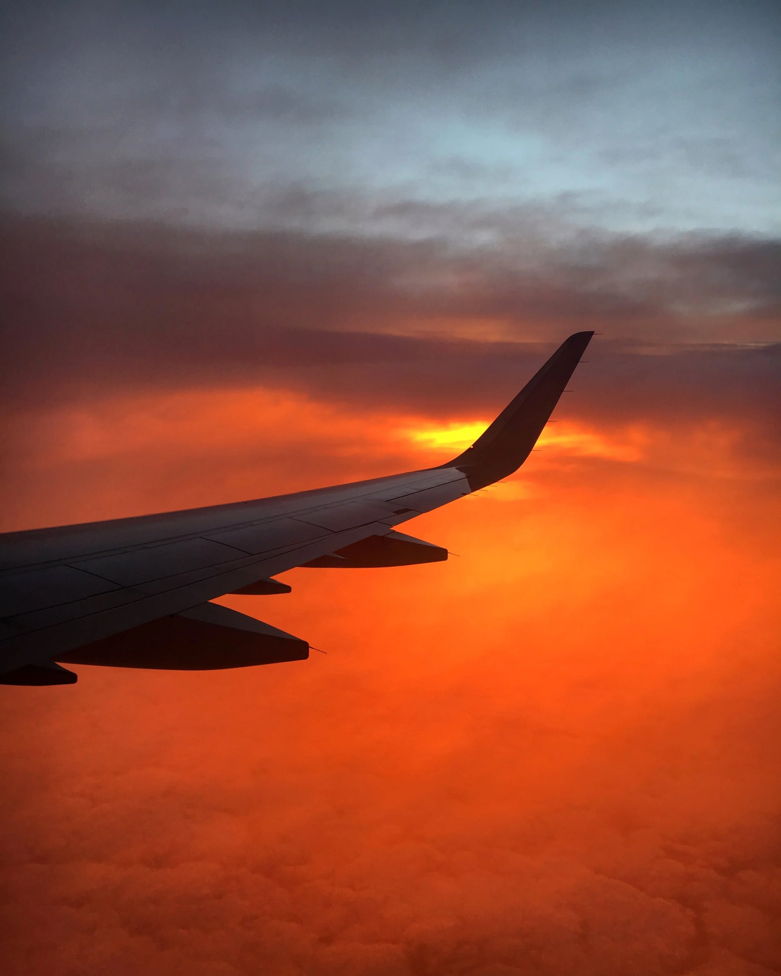 Sunrise as we flew into Dallas, TX.