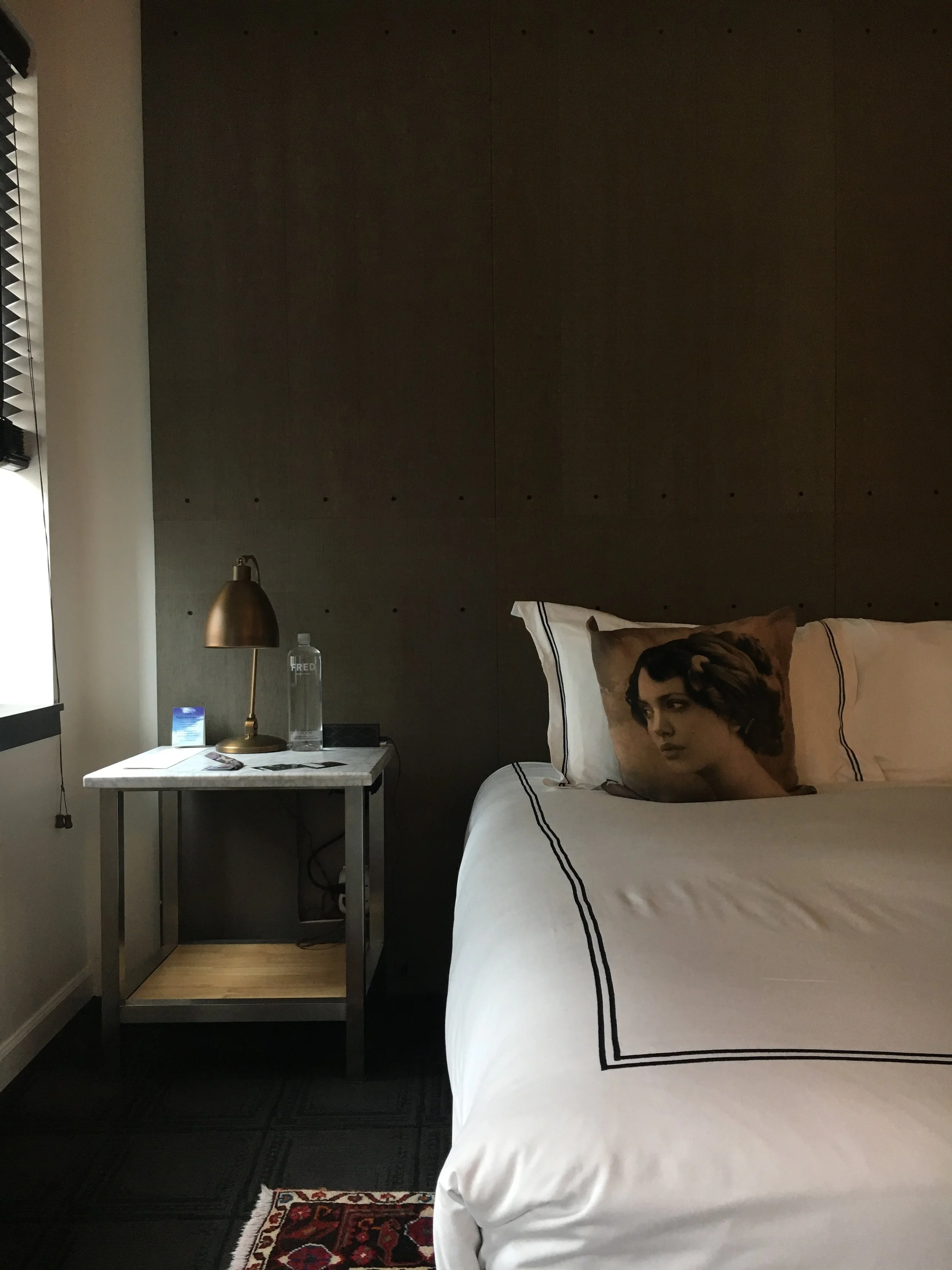 Angelina Jolie comes with the room