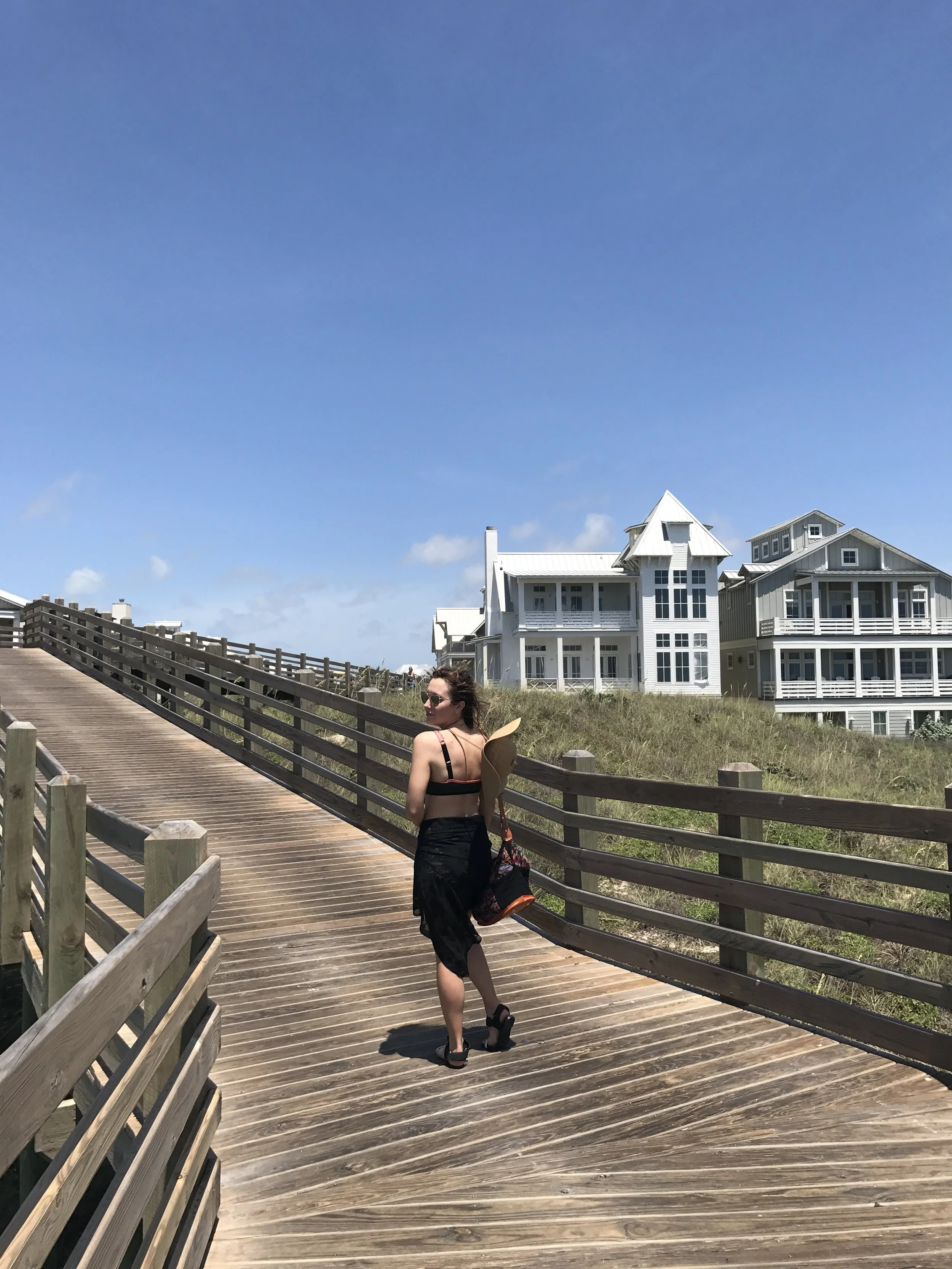 On our way to the beach!
