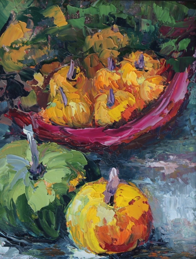Fall Bounty 8 x 10 oil on panel Purchase Here