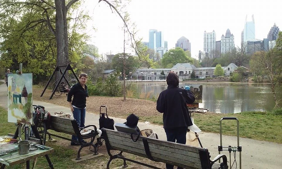 Painting Location Piedmont Park