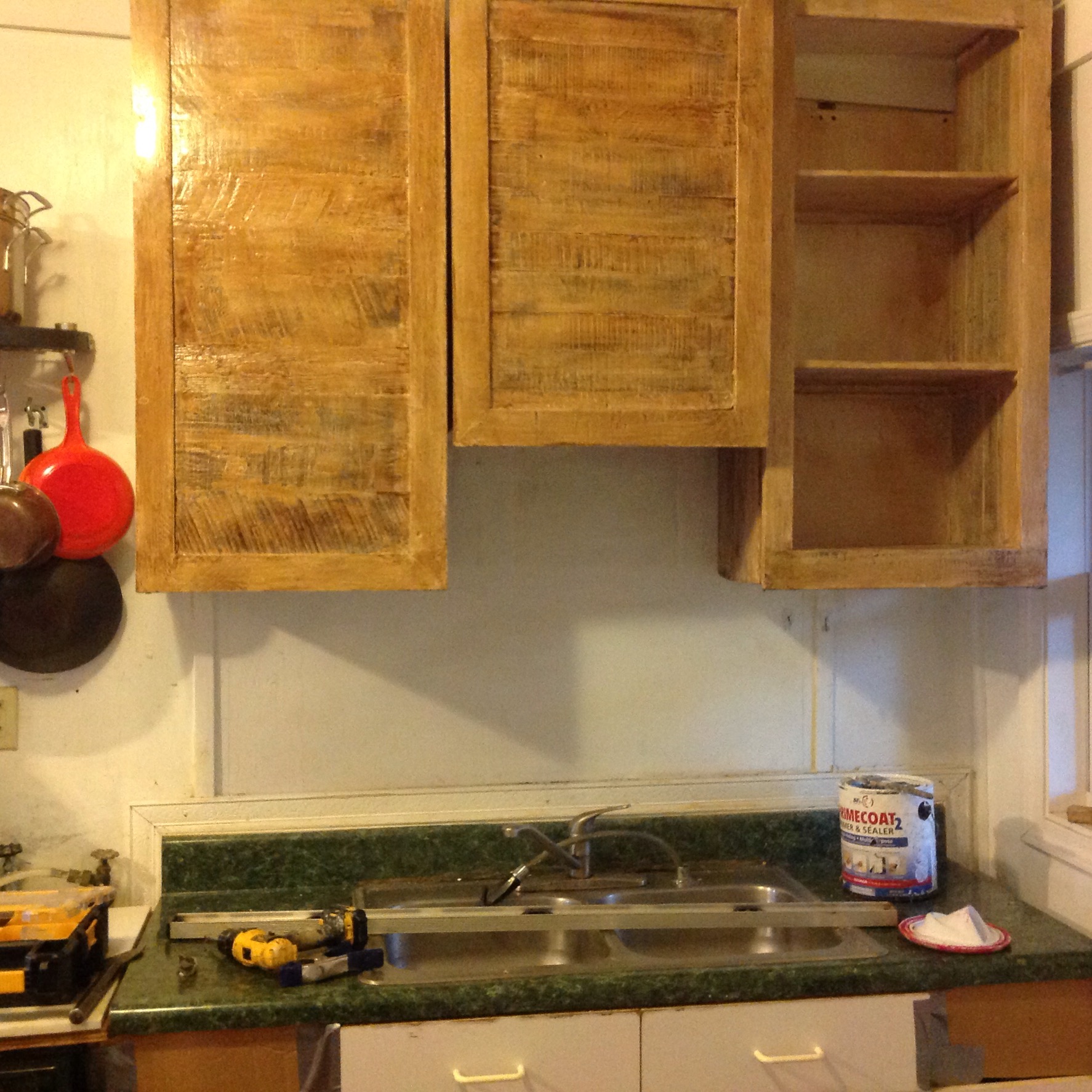 Diy Kitchen Making New Cabinets From Pallet Wood Dawn Kinney