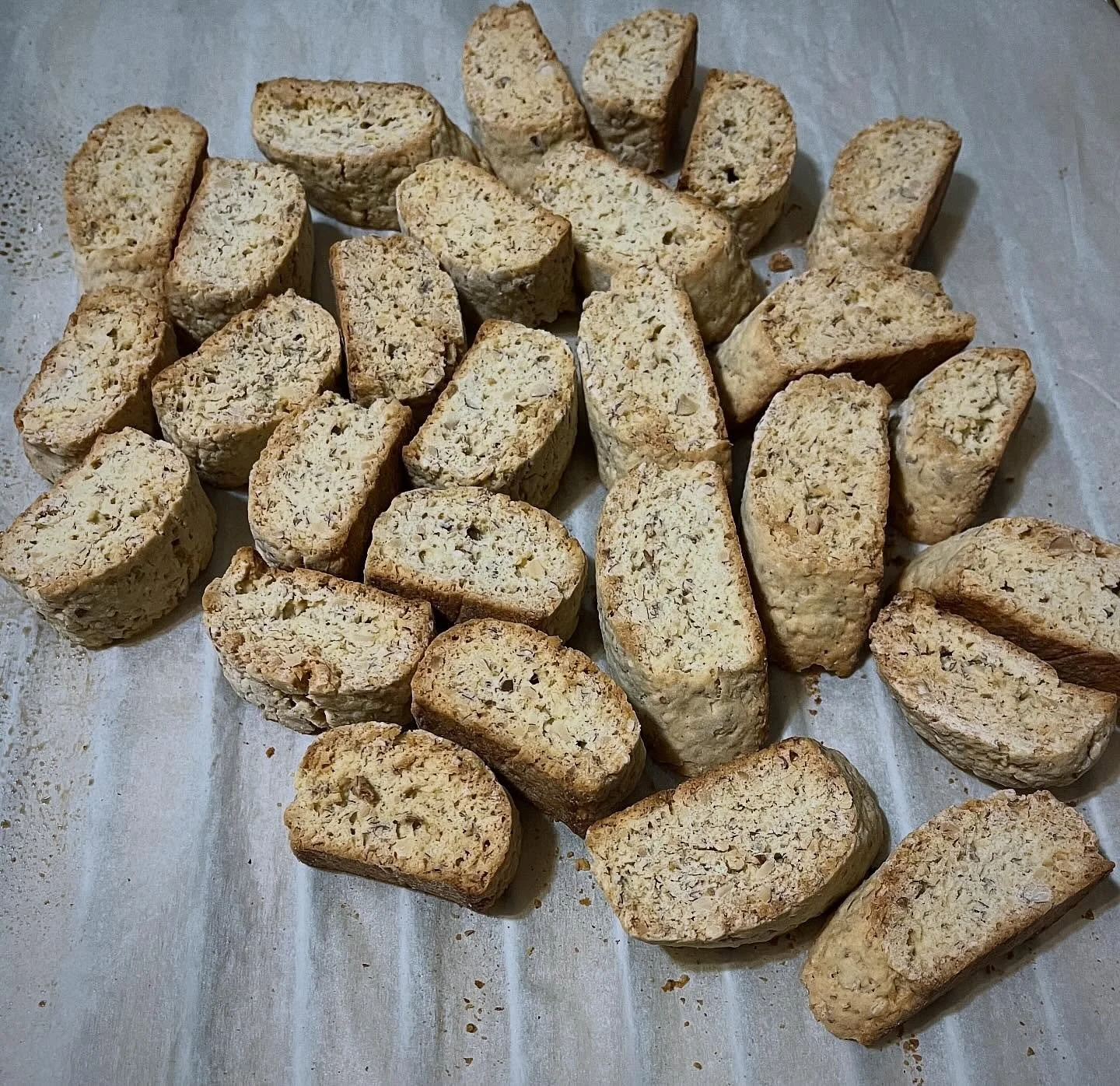 I finally attempted Biscotti after losing the best recipe written on a paper bag. Lost the recipe about 20 years ago. Time to move on!!🤣🧑&zwj;🍳🧑&zwj;🍳