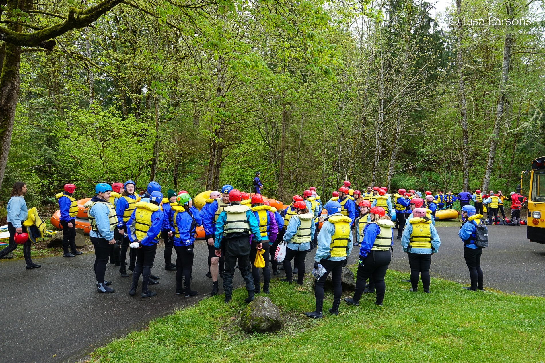 Big Group of Paddlers