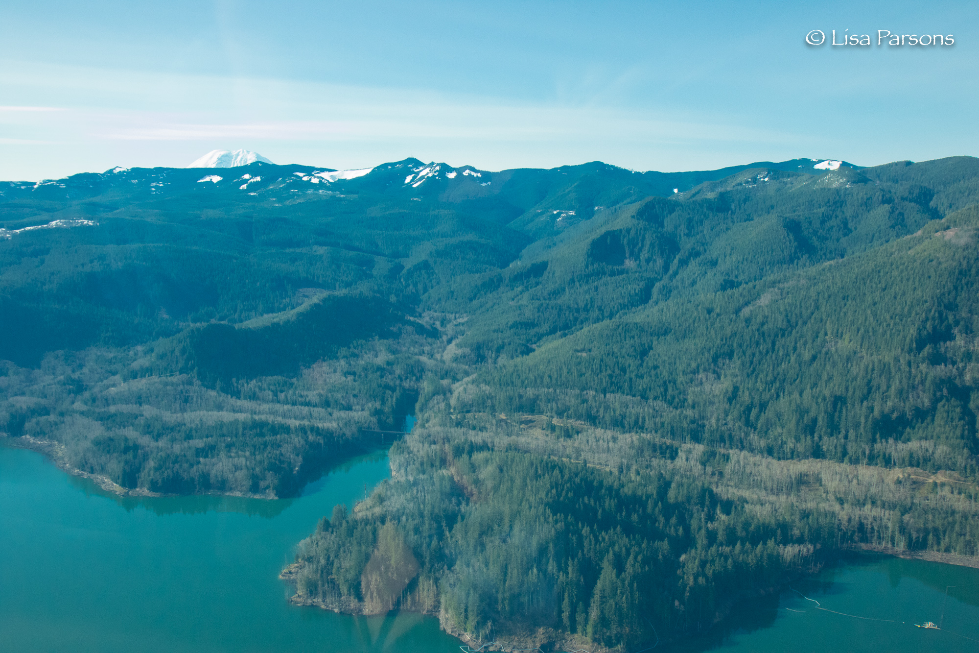 Howard Hanson reservoir looking towards Mt. Rainier (Copy)