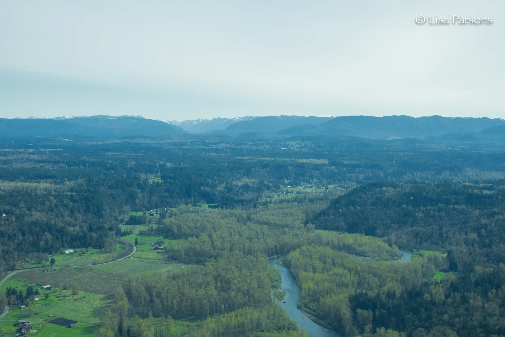 Looking back towards the foothills up the Green River corridor