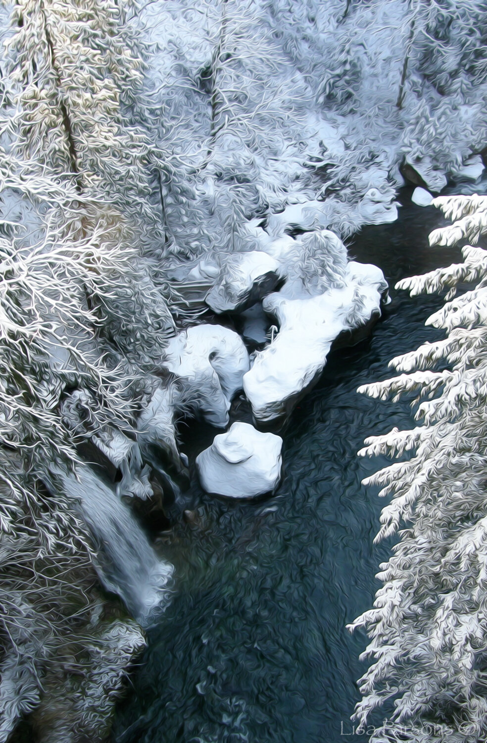 Snow at Paradise Falls