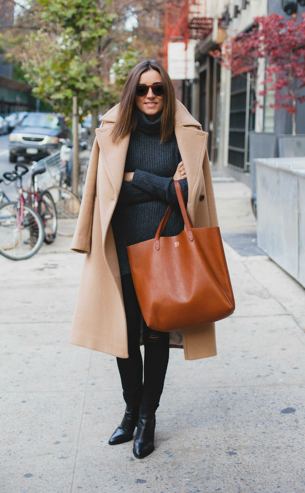 Brown Leather Tote Bag Outfits (365 ideas & outfits)