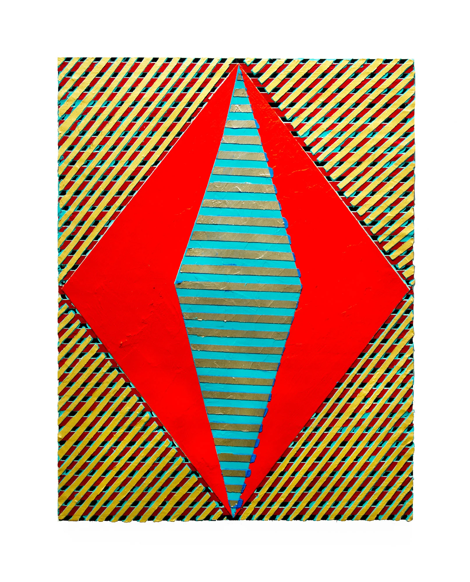 2017 "Resist (13)" Acrylic on Masonite 24H x 18W