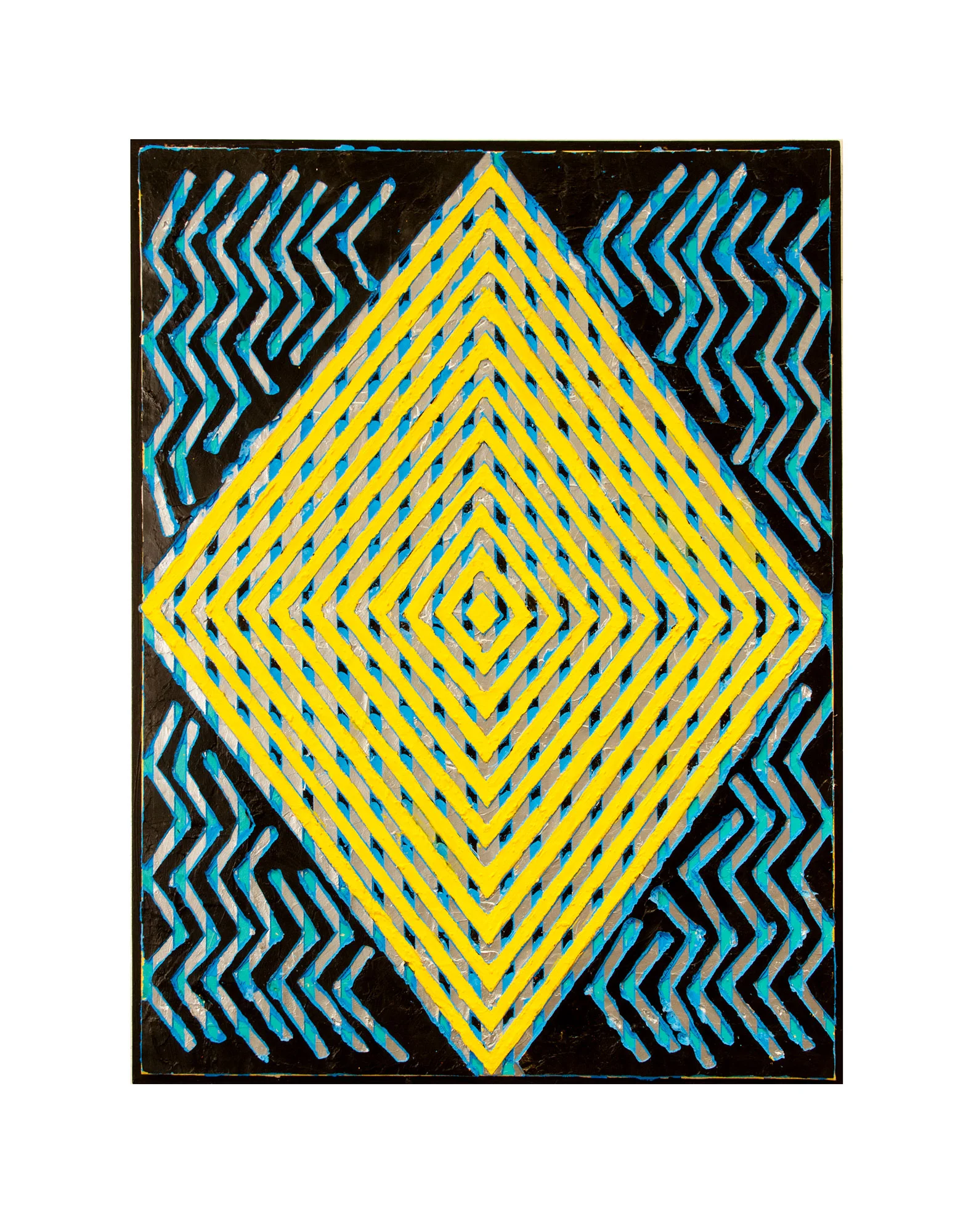 2014 "Interference" Acrylic on Masonite 24H x 18W