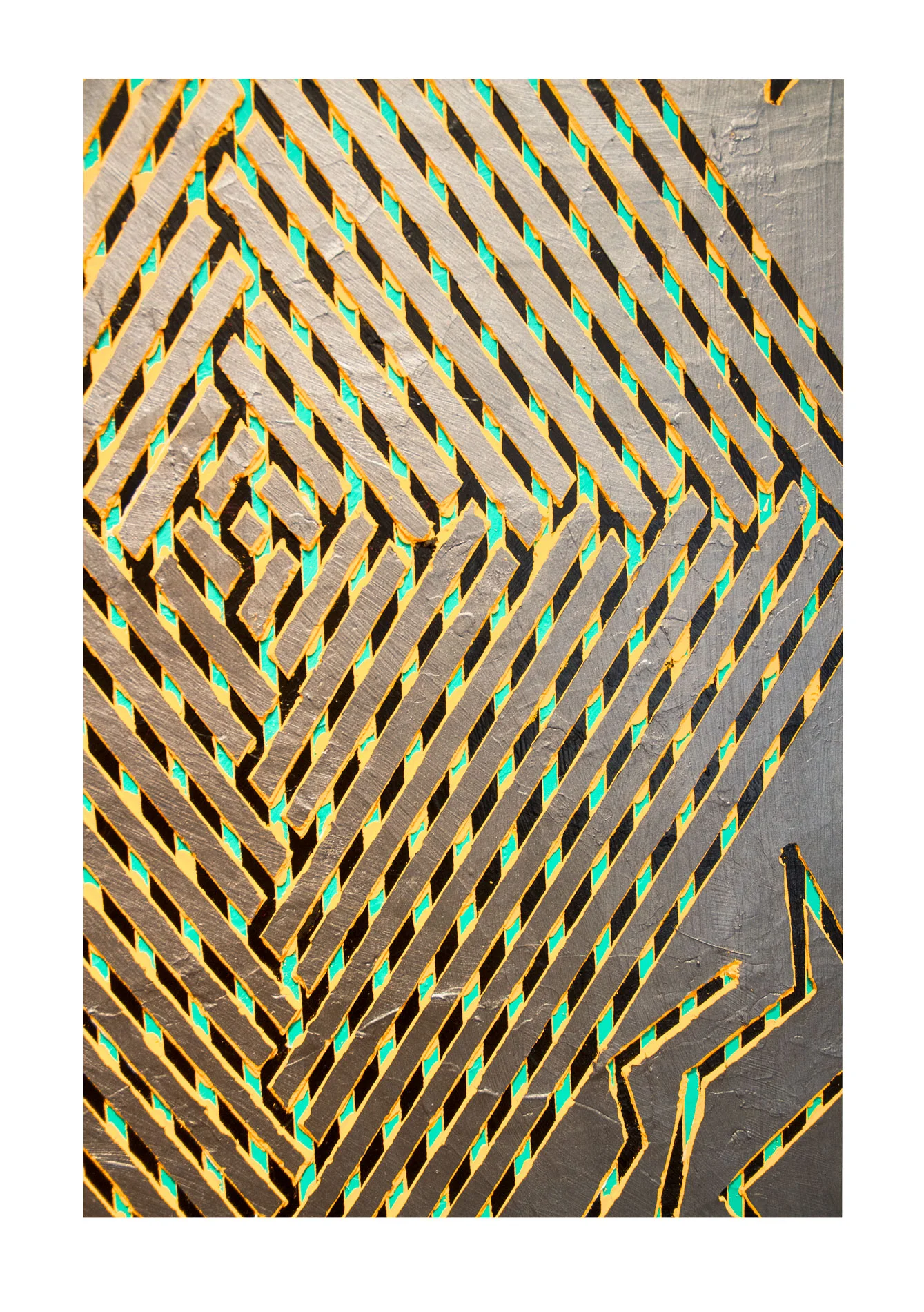 2014 "Diamond w. Silver" Detail