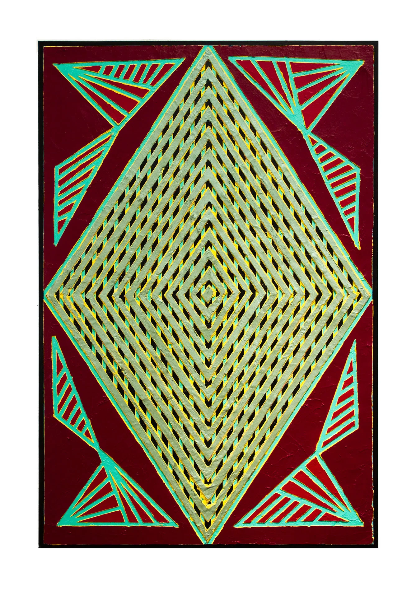 2014 "Oasis" Acrylic on Masonite 36H x 24W